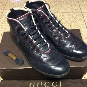 Gucci Lace-Up Mid Top Sneaker (268687 FU4T0 4083)